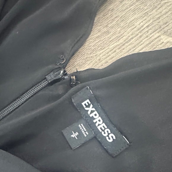 Express Black Silk Jumpsuit - Picture 5 of 6